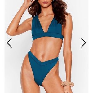 Emerald Triangle/High Cut Bikini Set